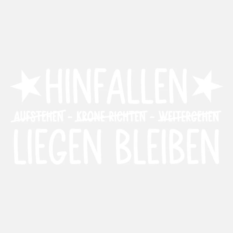 hinfallen liegen bleiben