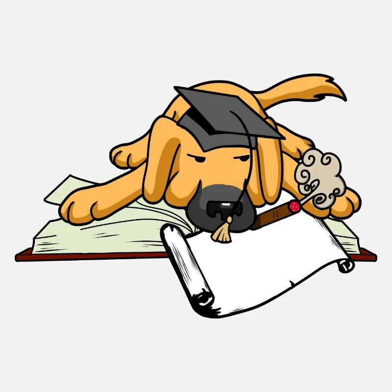 Dog Student Study University University Scholar Abi
