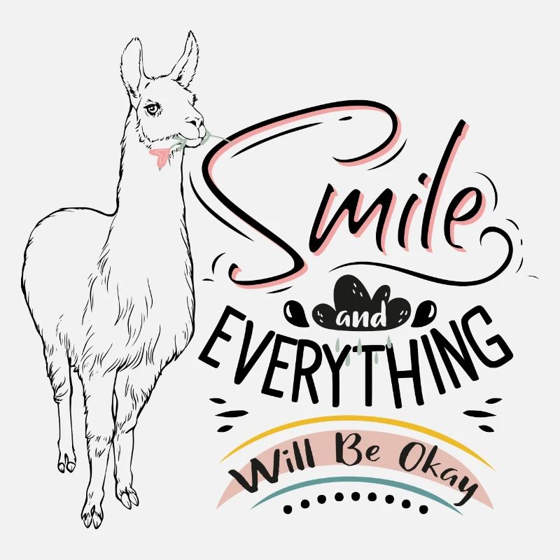 Lama Alpaca Smile and everything will be ok