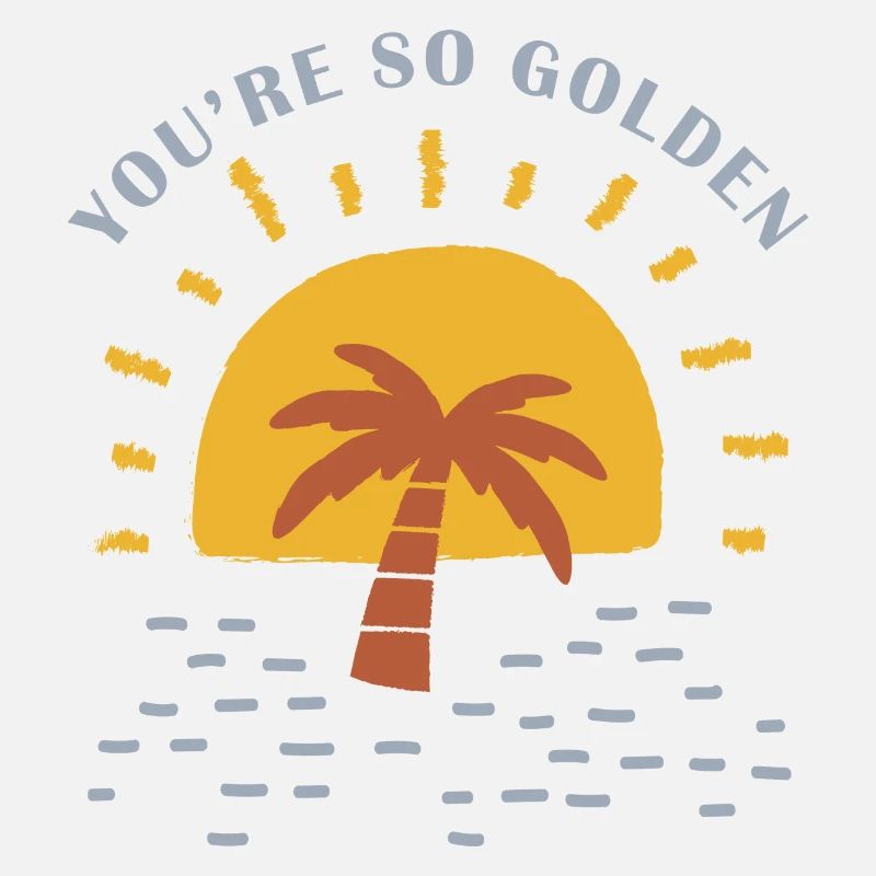 Tu es tellement doré - graphique du désert de soleil