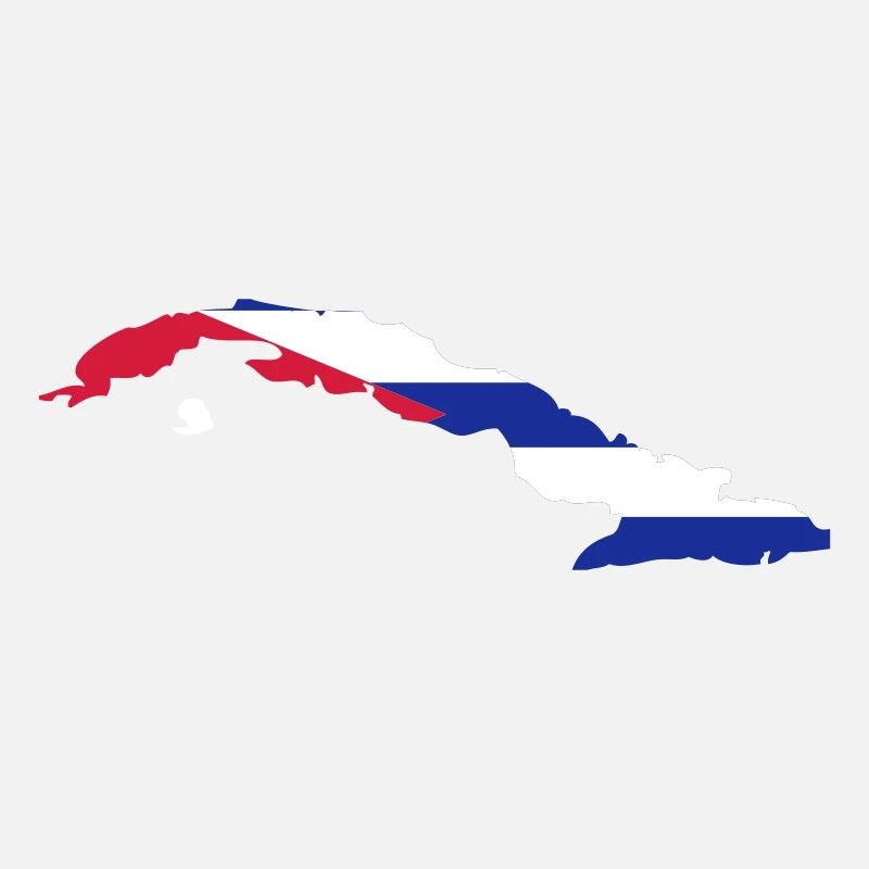 Cuba Shape Flag