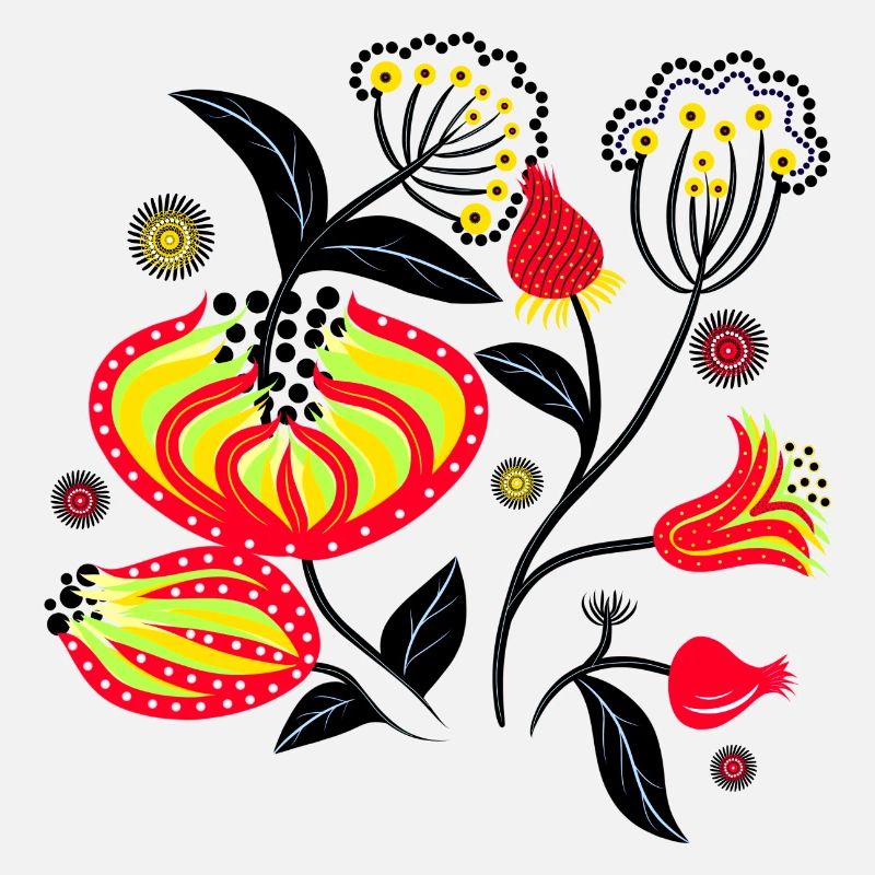 Bemalte Blumen