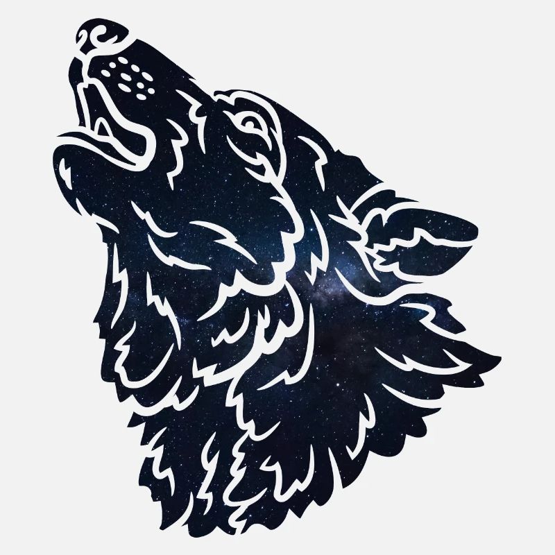 Wolf silhouette Galaxy