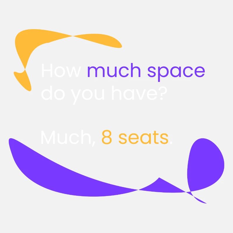 Place? 8 seats.