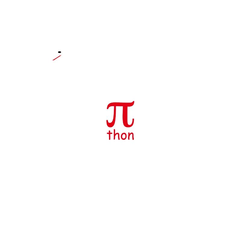 Pi Python Jeu de mots Cercle Nombre Serpent Math