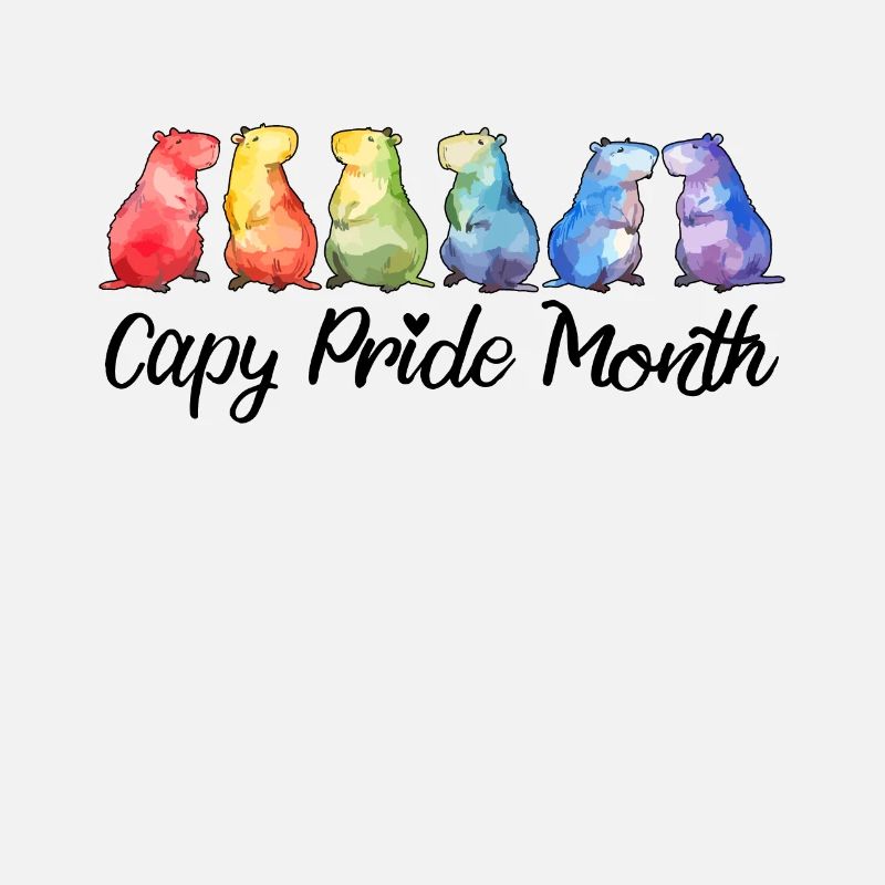 Capy Pride Month Capybara Schwul Lesbisch LGBTQ