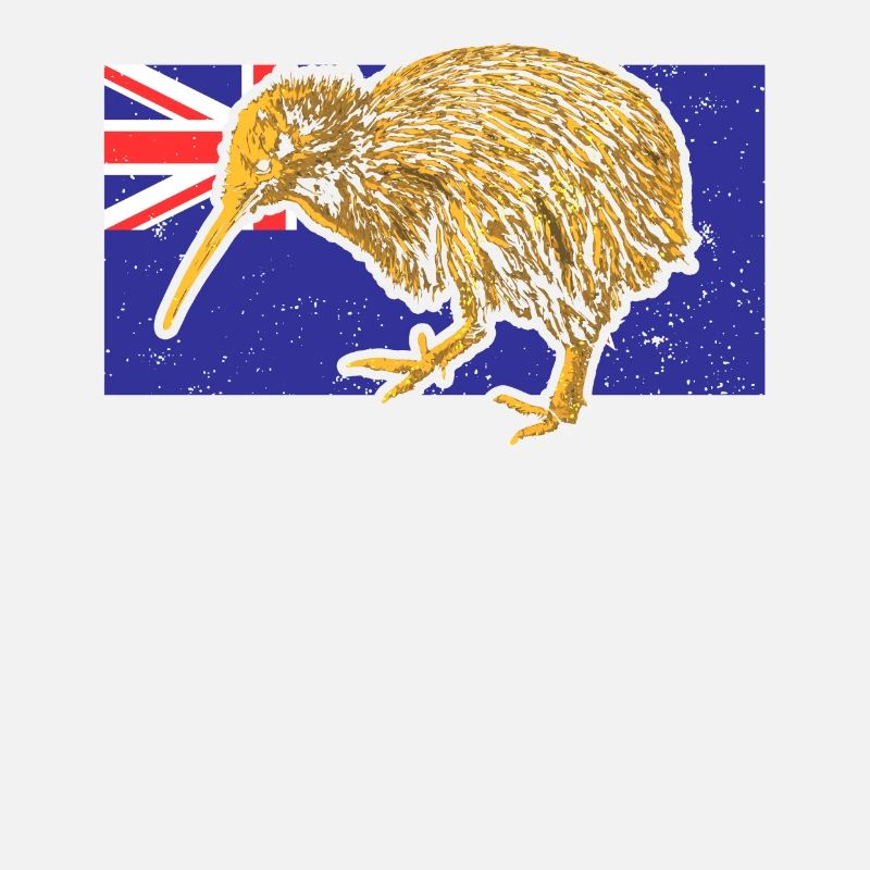 Kiwi oiseau drapeau néo-zélandais