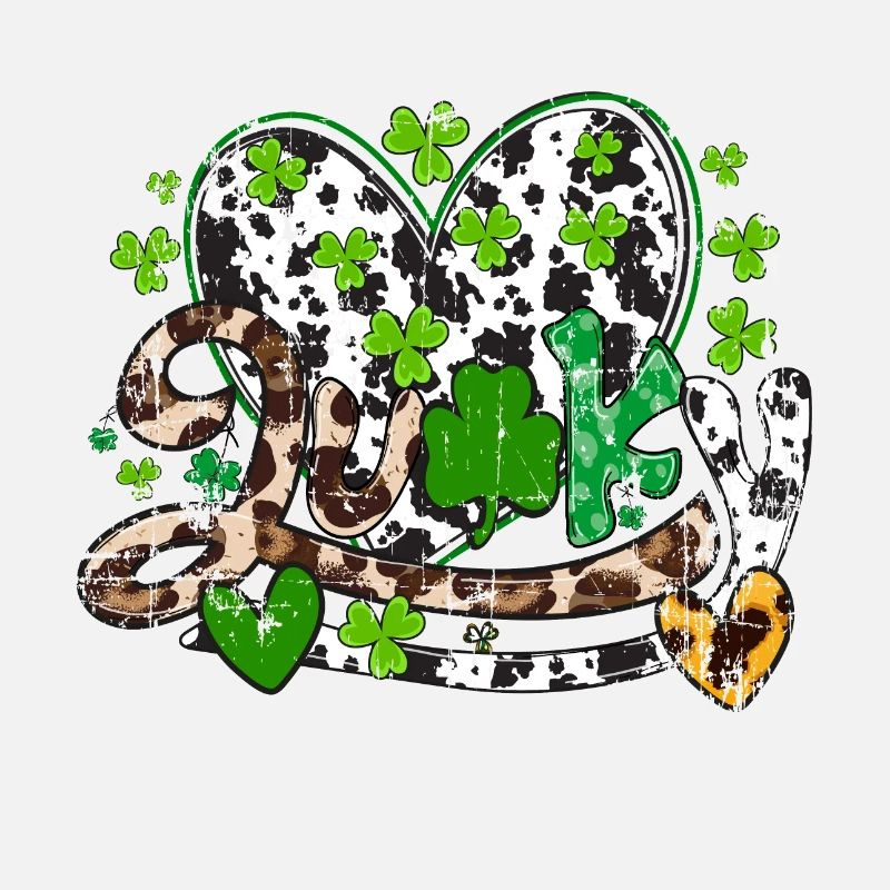 St. Patrick's Day, Kleeblatt, Klee Distressed