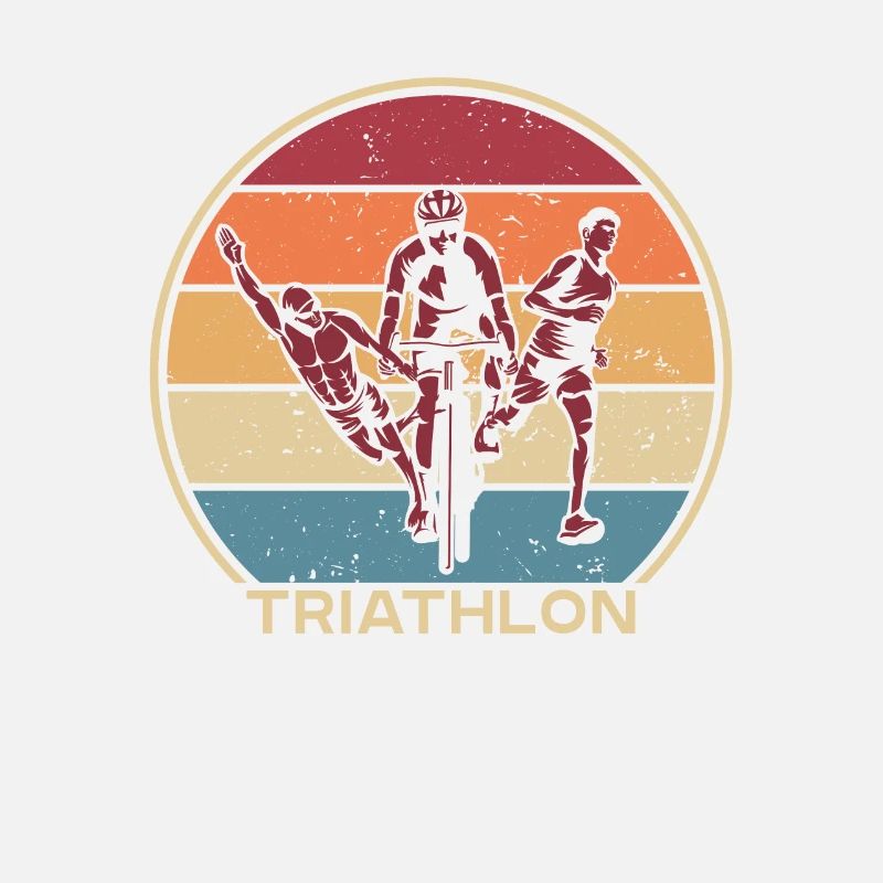 Retro Triathlonrad Triathlet Training Profi