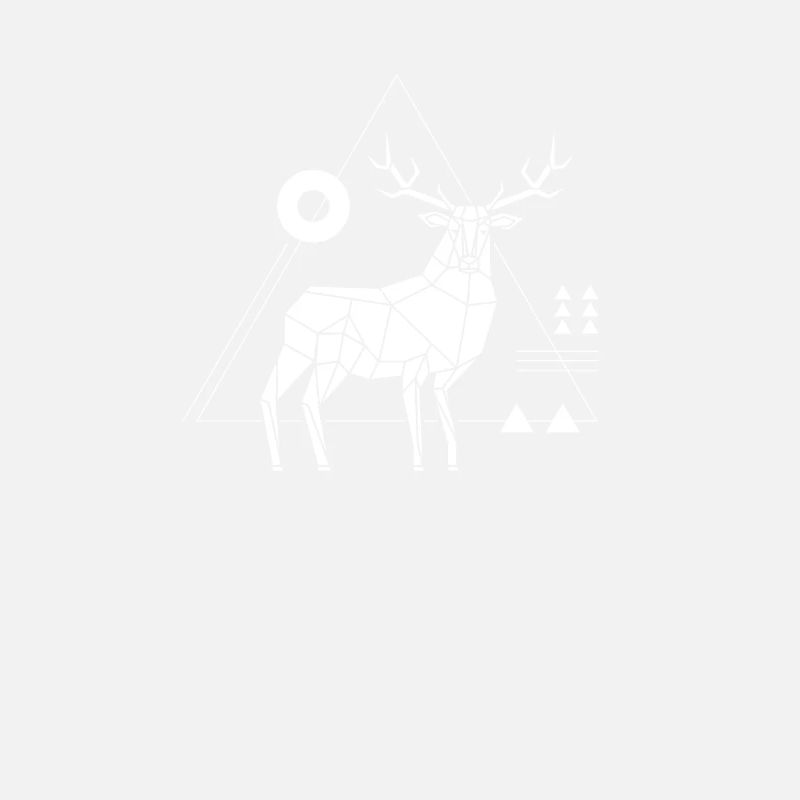 Hirsch Polygon Geometrie Rotwild Low Poly Wildtier