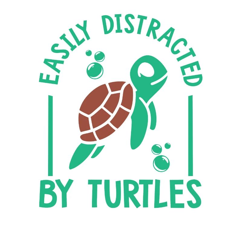 Easily Distracted By Turtles Aquatic Turtle
