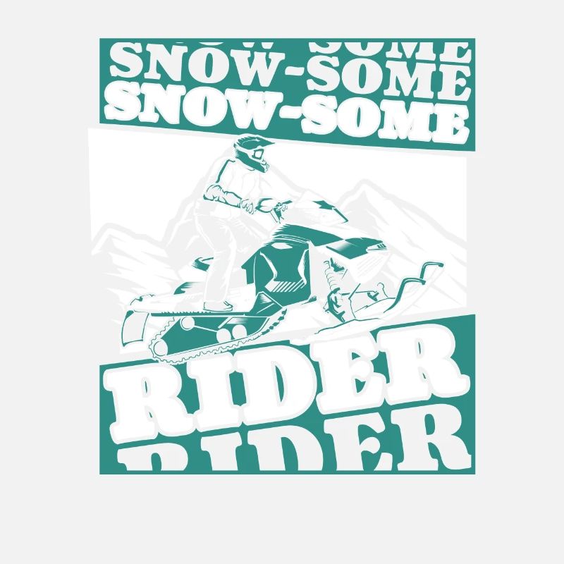 Snow Some Rider Snowmobile Snowmobile Drivers