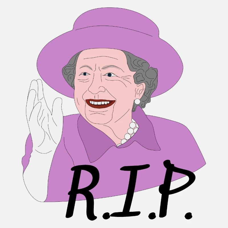 Elisabeth II Death RIP Design