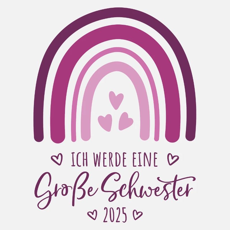 Ich werde eine große Schwester 2025 Regenbogen