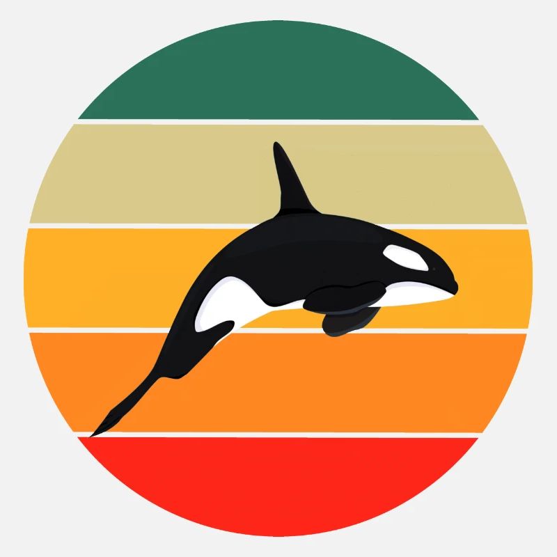 Retro Killer Whale