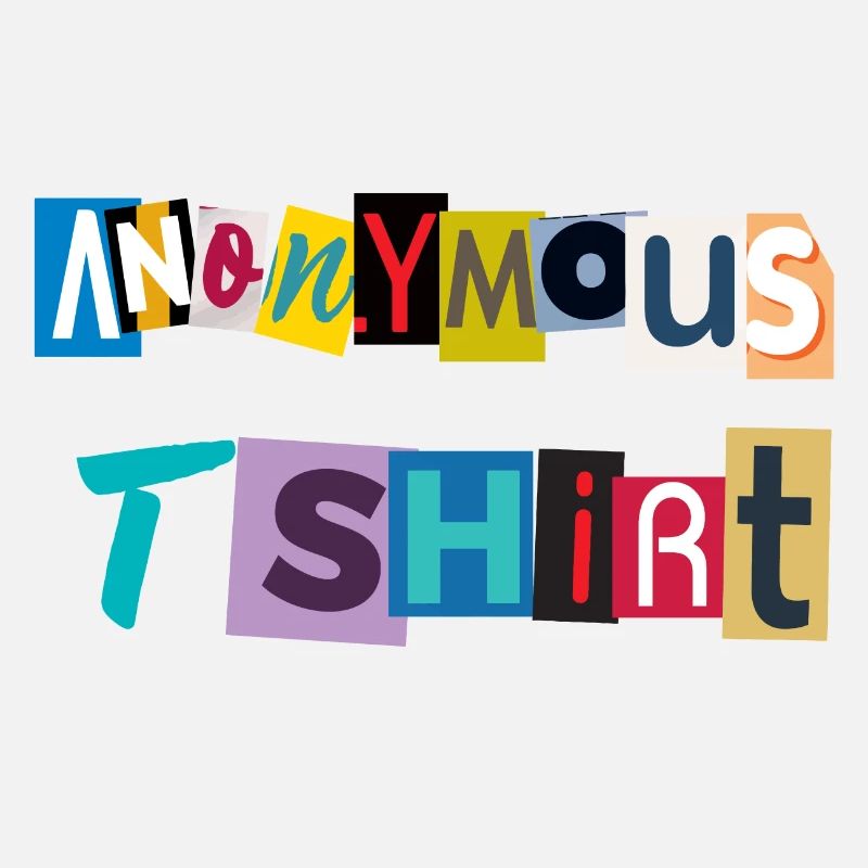 Anonymous TShirt Brief in Zeitungen.