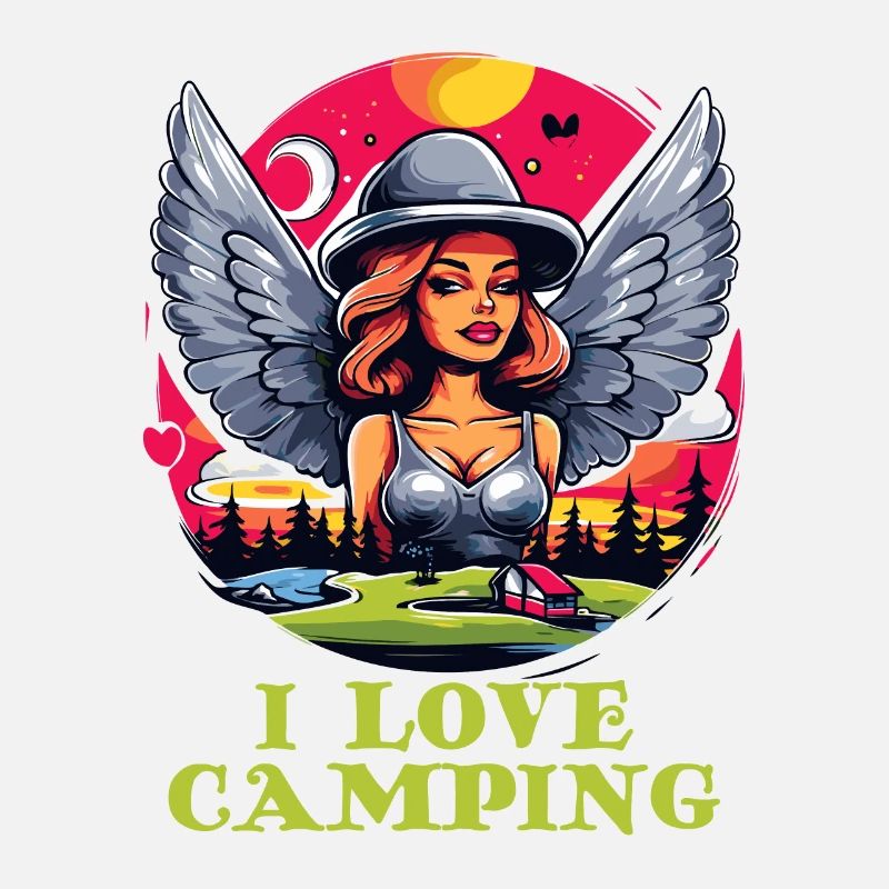 Ich liebe Camping mit netten Mädchen
