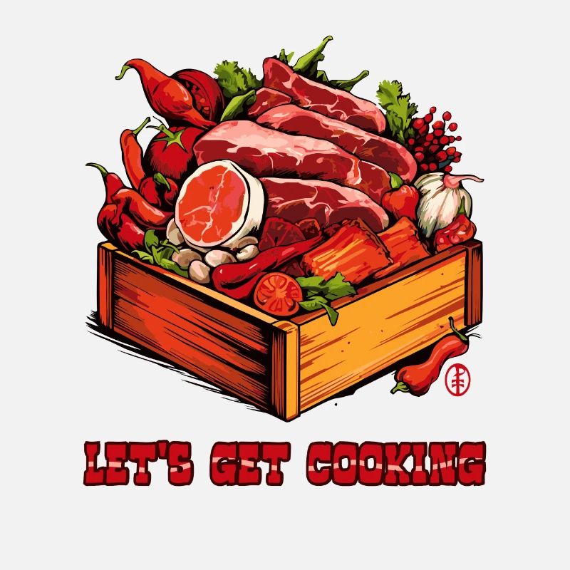 Lass uns Fleisch und Gemüse kochen
