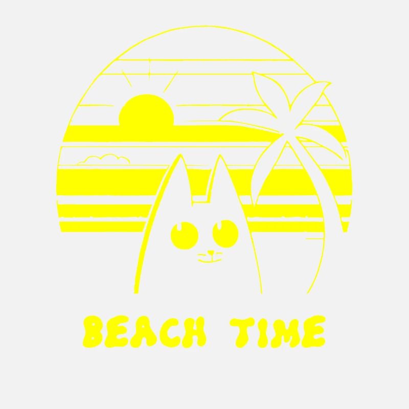 Palmiers Plage Temps Chat