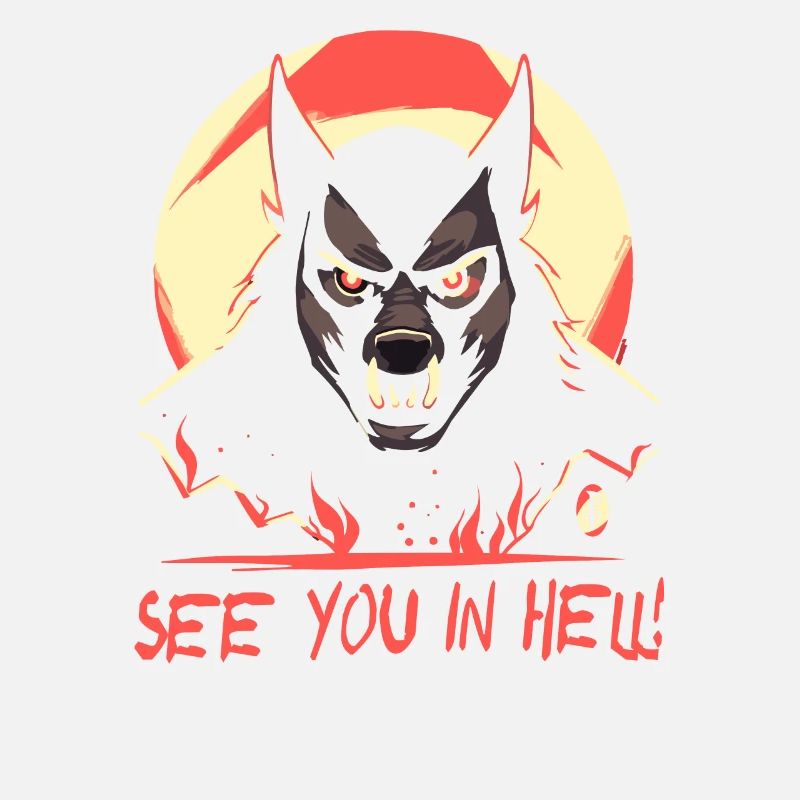 Chien de l’enfer de dessin animé, rendez-vous en enfer
