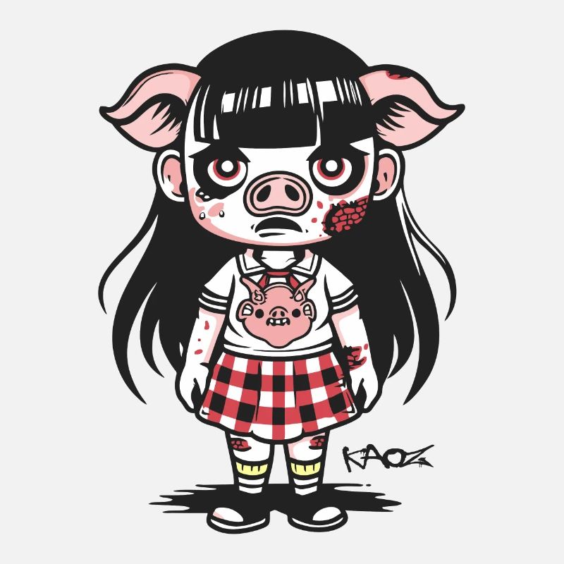 Écolière Zombie Cochon