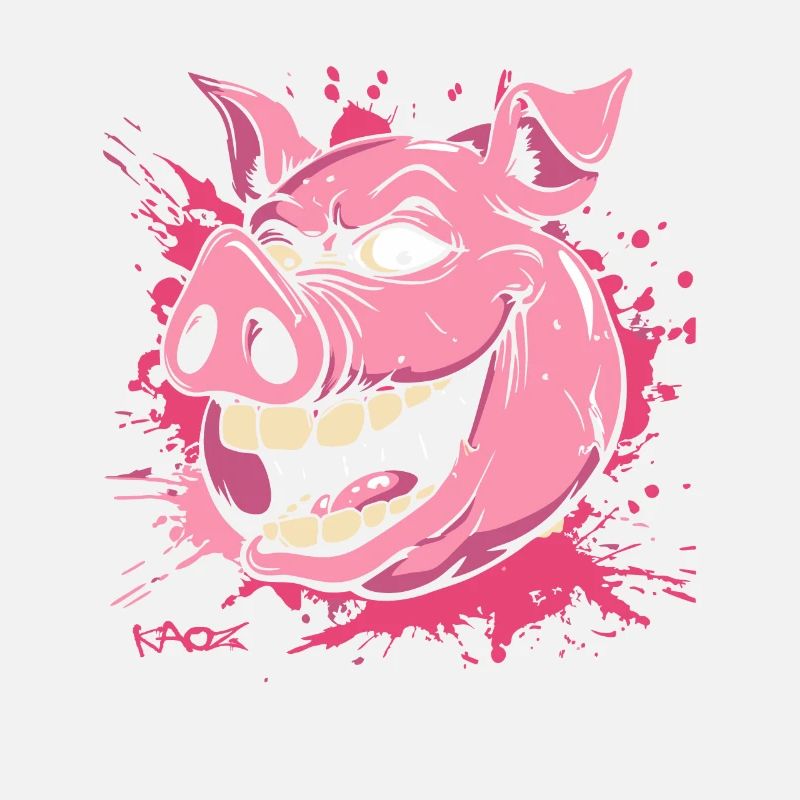 A really mean pig
