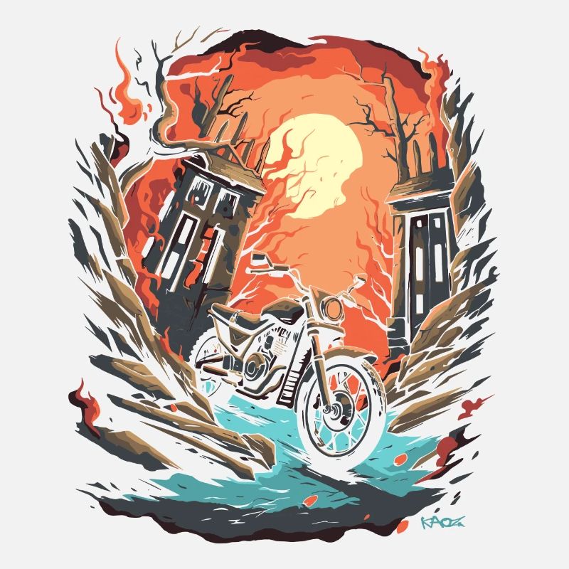 Midnight biker motorcycle