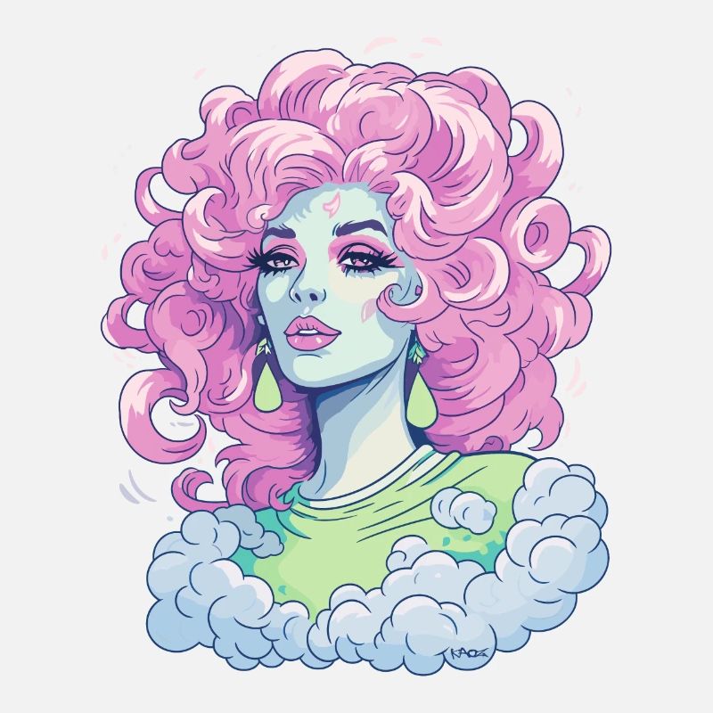 Candy Colored Beauty Clouds Queen