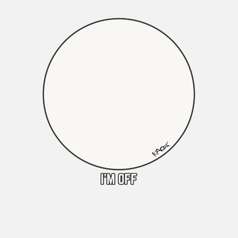 Blank Circle Design - I'm Out