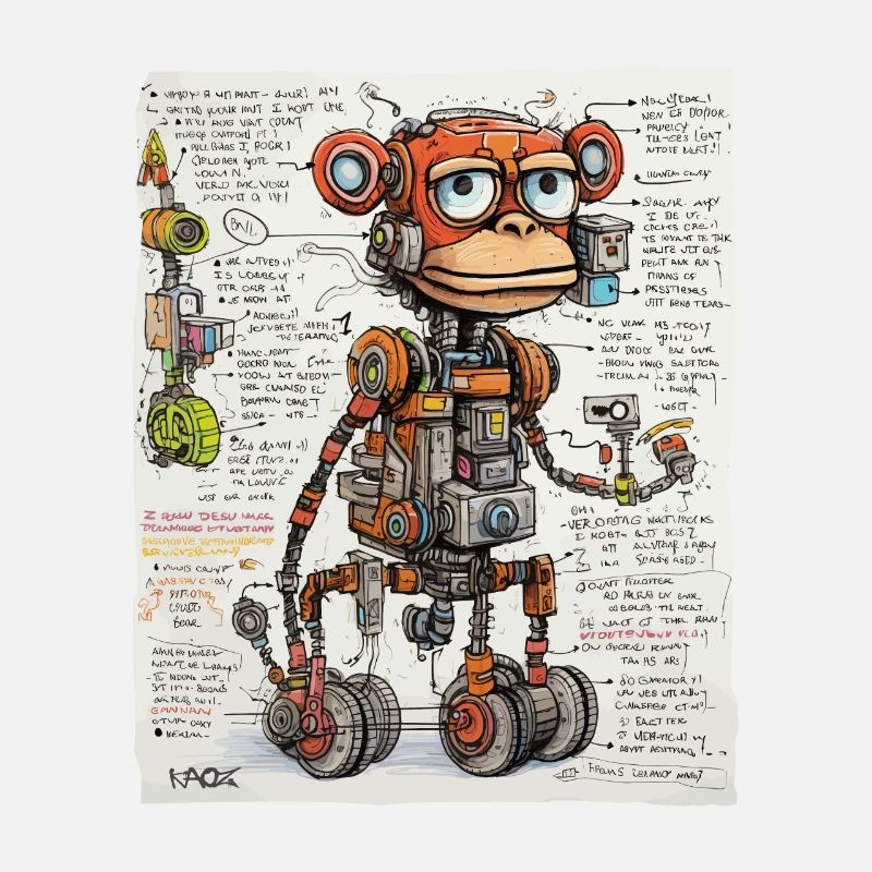 The structure of the robotic monkey
