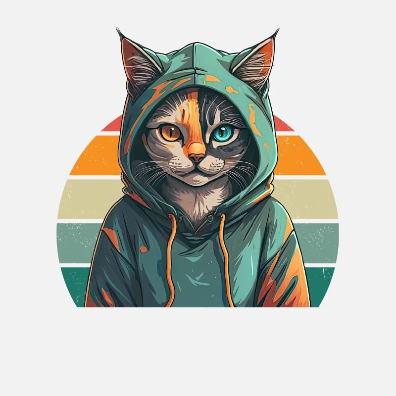 Sweat à capuche Cat - Cat Design