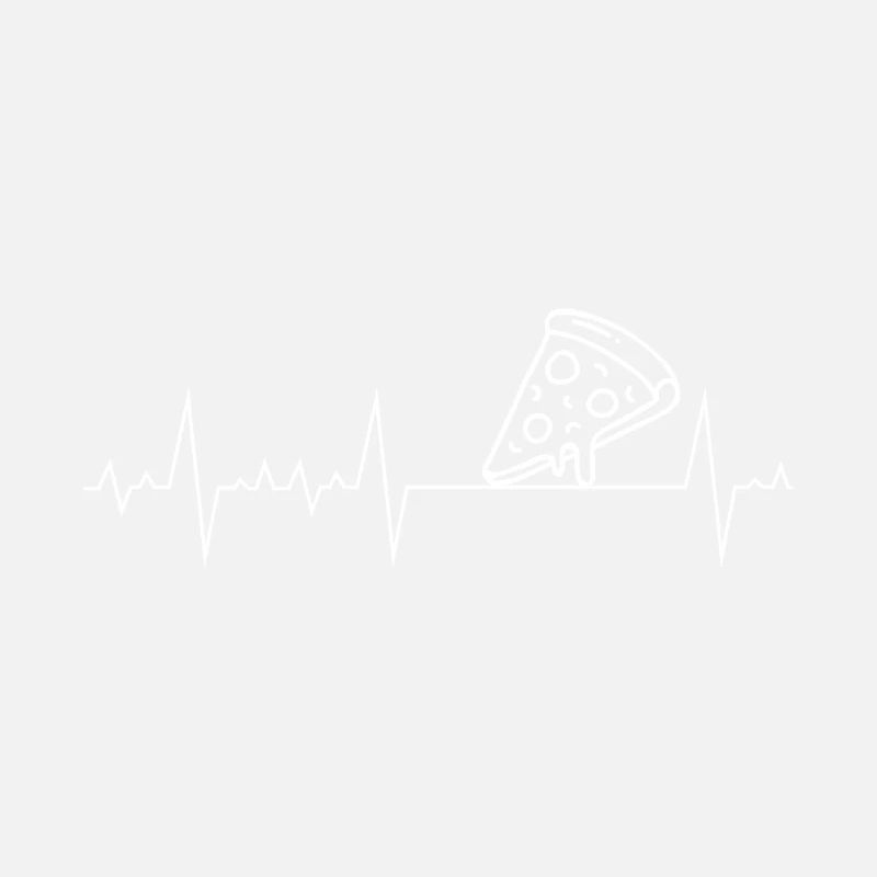 Herzschlag Herzfrequenz Herzlinie Geschenk Pizza