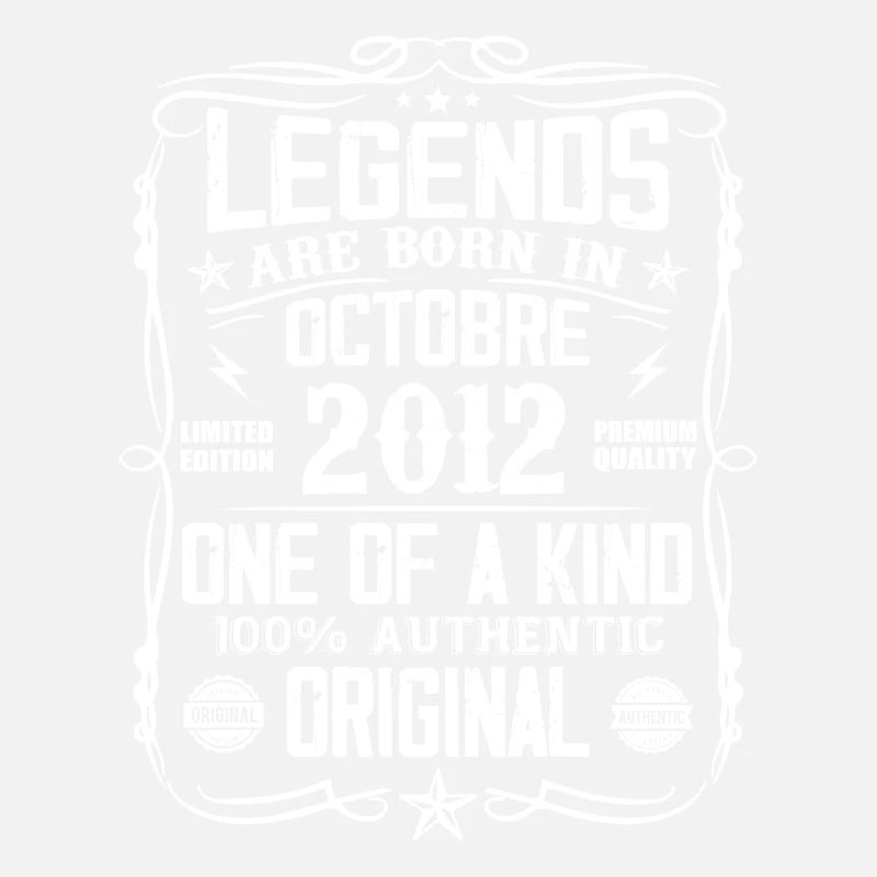 Octobre 2012 Légendes Sont Nées En Octobre 2012