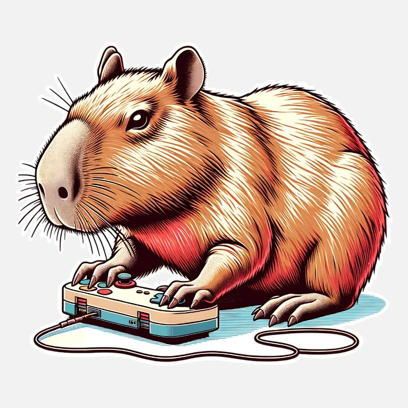 Capybara Nerd du jeu