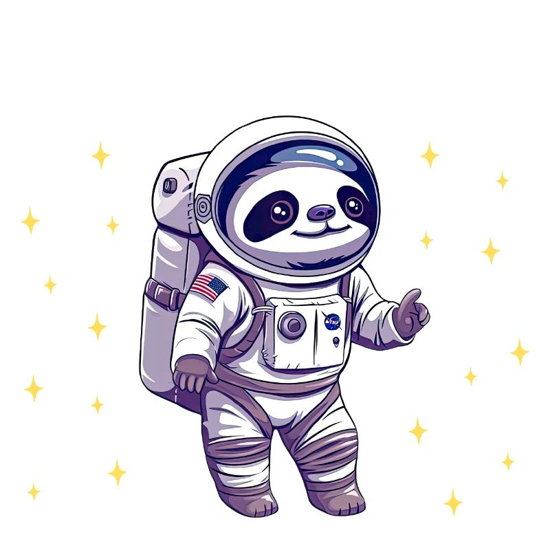 Slothtronaut - Conception d’astronaute
