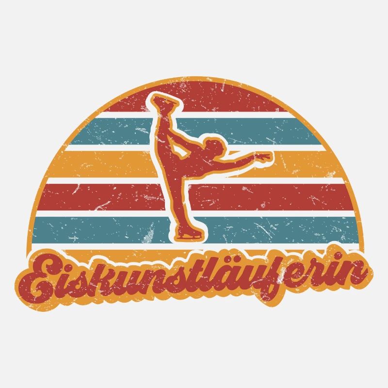 Eiskunstläuferin Eiskunstlauf Eisläuferin Vintage