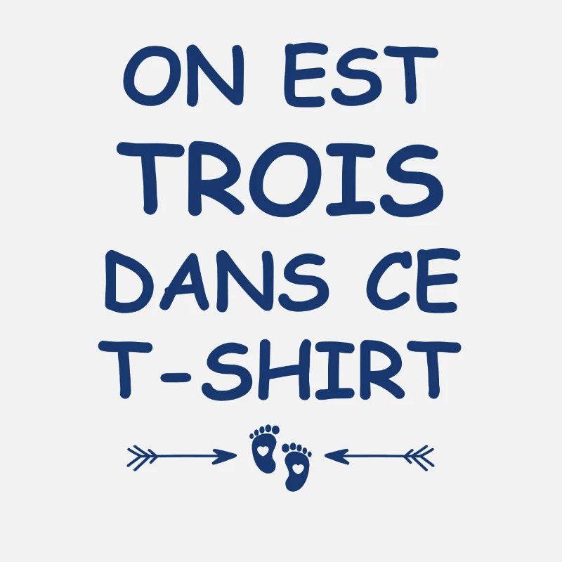 On est trois dans ce tshirt