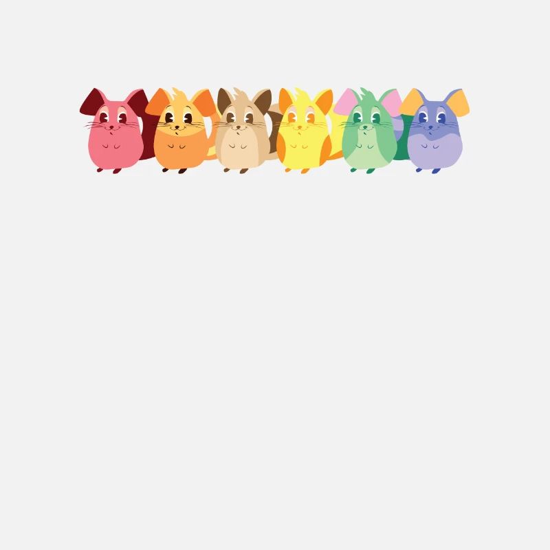 Chinchilla LGBT Arc-en-ciel Shorttail Longue queue