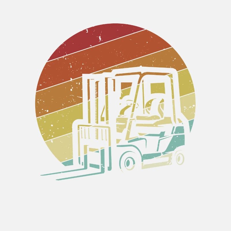 Retro Forklift Driver All-terrain forklift