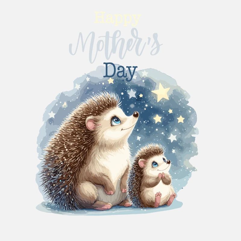 Muttertag Mama Igel Kind Mutter Geschenk Familie