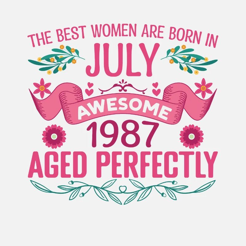 Juli 1987 Geburtstagsfrau Juli 1987
