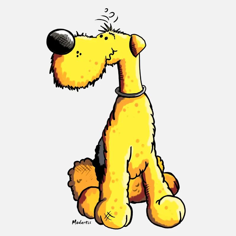 Lustiger Airedale Terrier