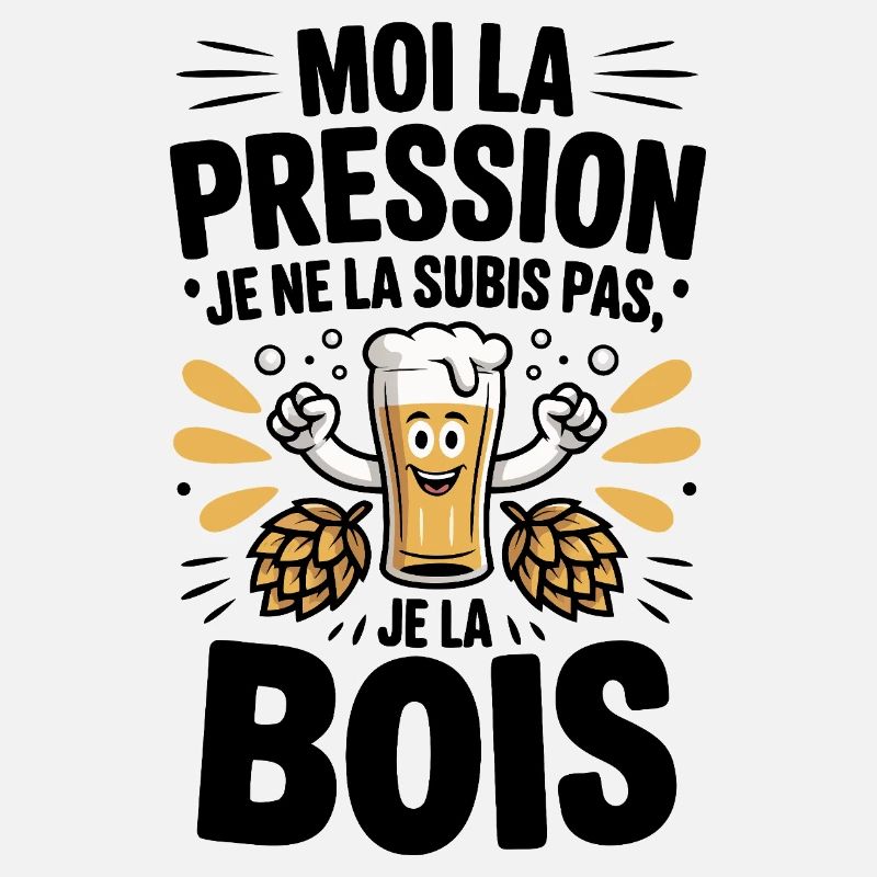 Beer on tap Undergo hops llustration fun