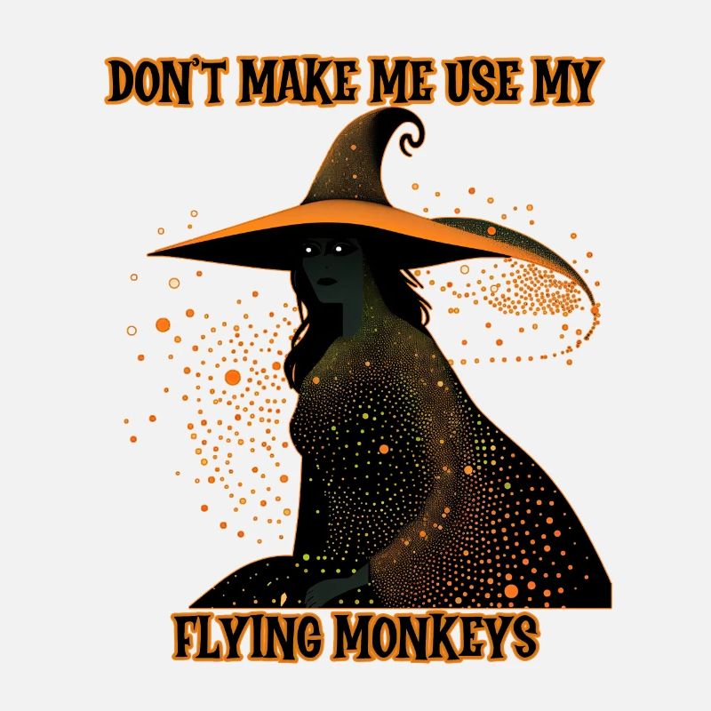 Witch silhouette, Flying Monkeys