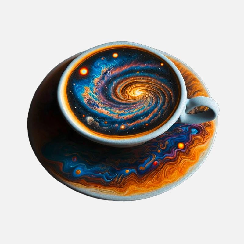 Space Coffee Galaxy Delicious