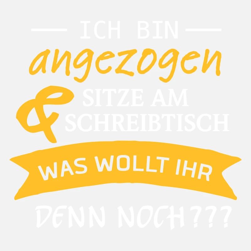 Ich Bin Angezogen Sitze Am Schreibtisch
