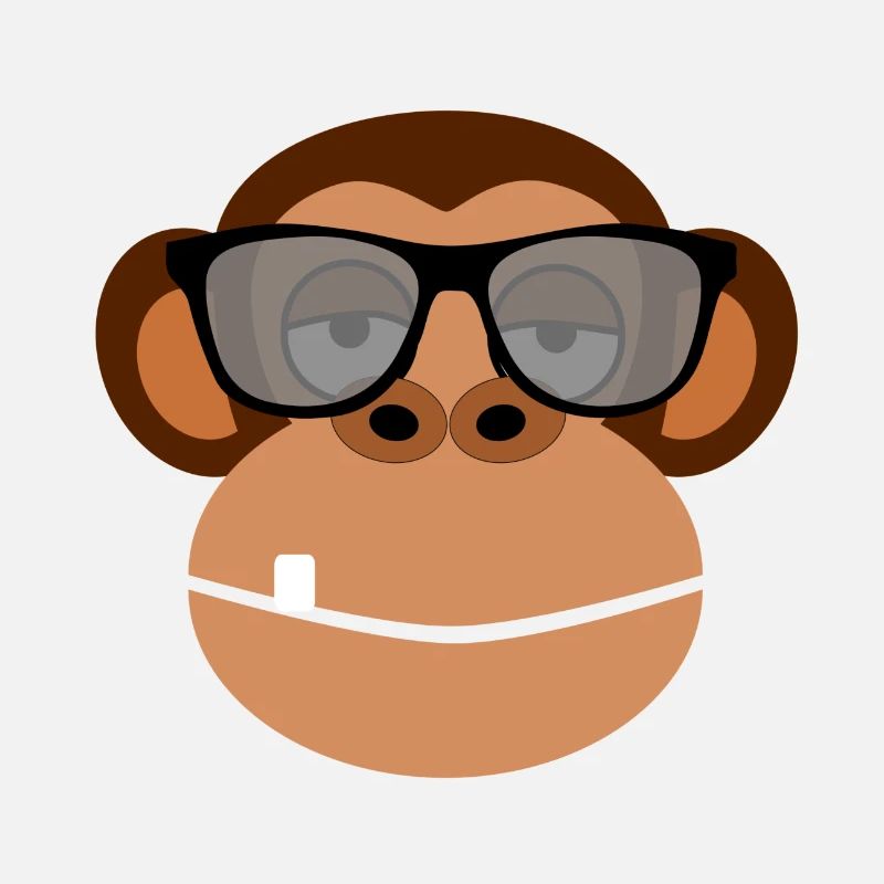 Chilliger singe avec lunettes de soleil Idée cadeau