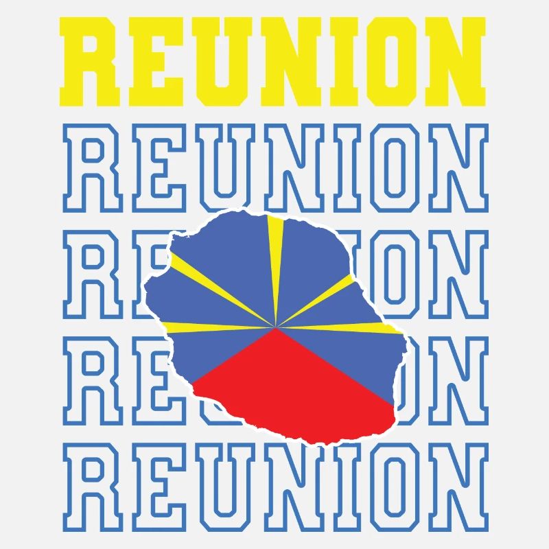 idee cadeau drapeau carte ile de la reunion 974