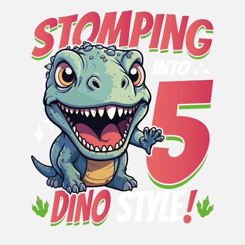 T-Rex Turning 5: Stomping into 5th Dino Style Bday