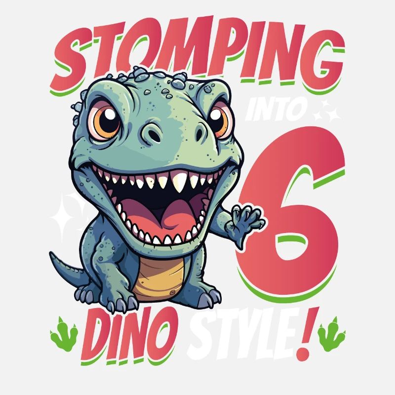 T-Rex Turning 6: Stomping into 6th Dino Style Bday